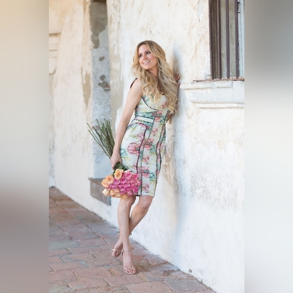 NWT Anthropologie Bea & J Byron Lars Floral Sheath Dress Designed By Byron Lars - Picture 7 of 16